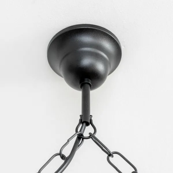 Brilagi - Lampadario a sospensione con catena RUSTIC 4xE14/40W/230V faggio/noce