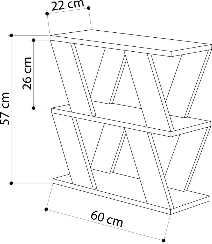Tavolino da Soggiorno Laterale 57x60x22 cm in MDF Lazena Antracite...