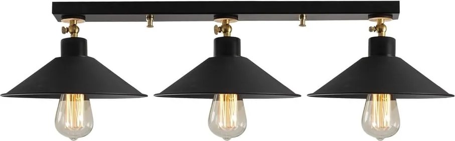 Plafoniera nera con paralume in metallo ø 24 cm Berceste – Opviq lights