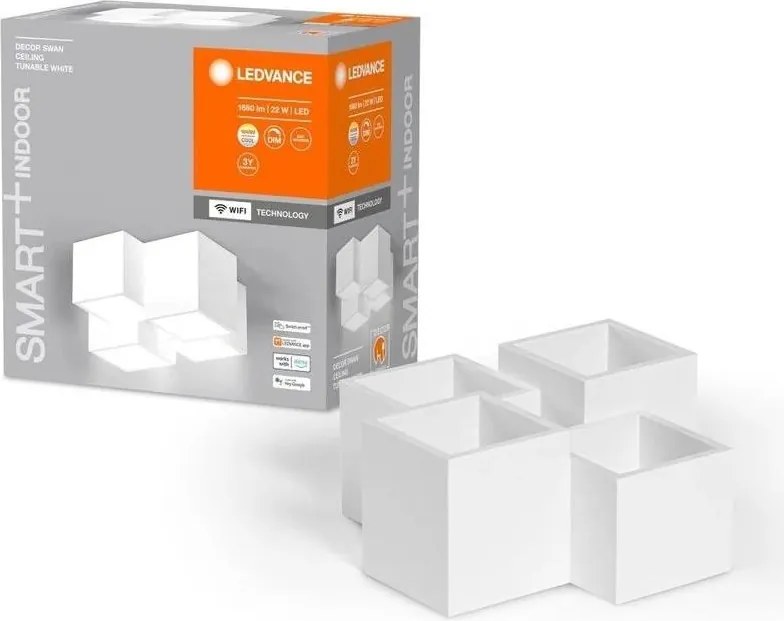 Ledvance - plafoniera LED dimmerabile DECOR SWAN LED/22W/230V 3000-6500K Wi-Fi Tuya