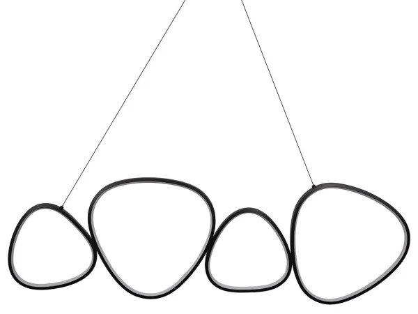 Lampadario LED a cavo PETRA LED/48W/230V 4000K nero