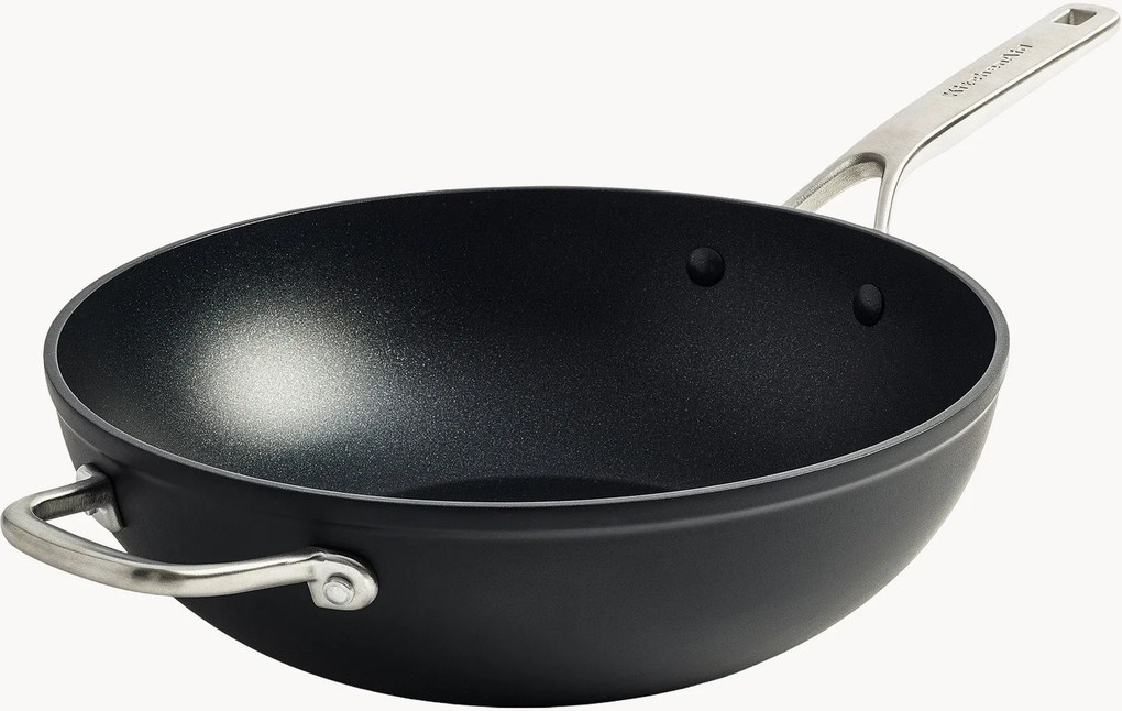 Wok con coperchio in vetro Forged