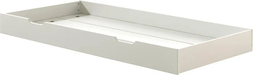 Letto da bambini estraibile bianco in pino massiccio con rete inclusa 90x200 cm Margrit – Vipack