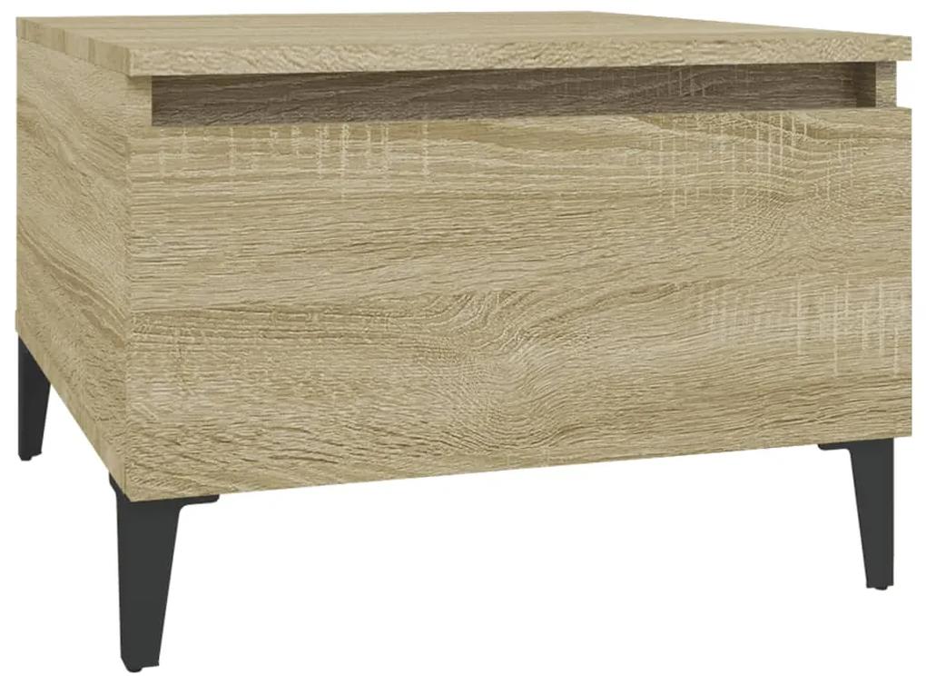 Tavolini 2pz Rovere Sonoma 50x46x35 cm in Legno Multistrato