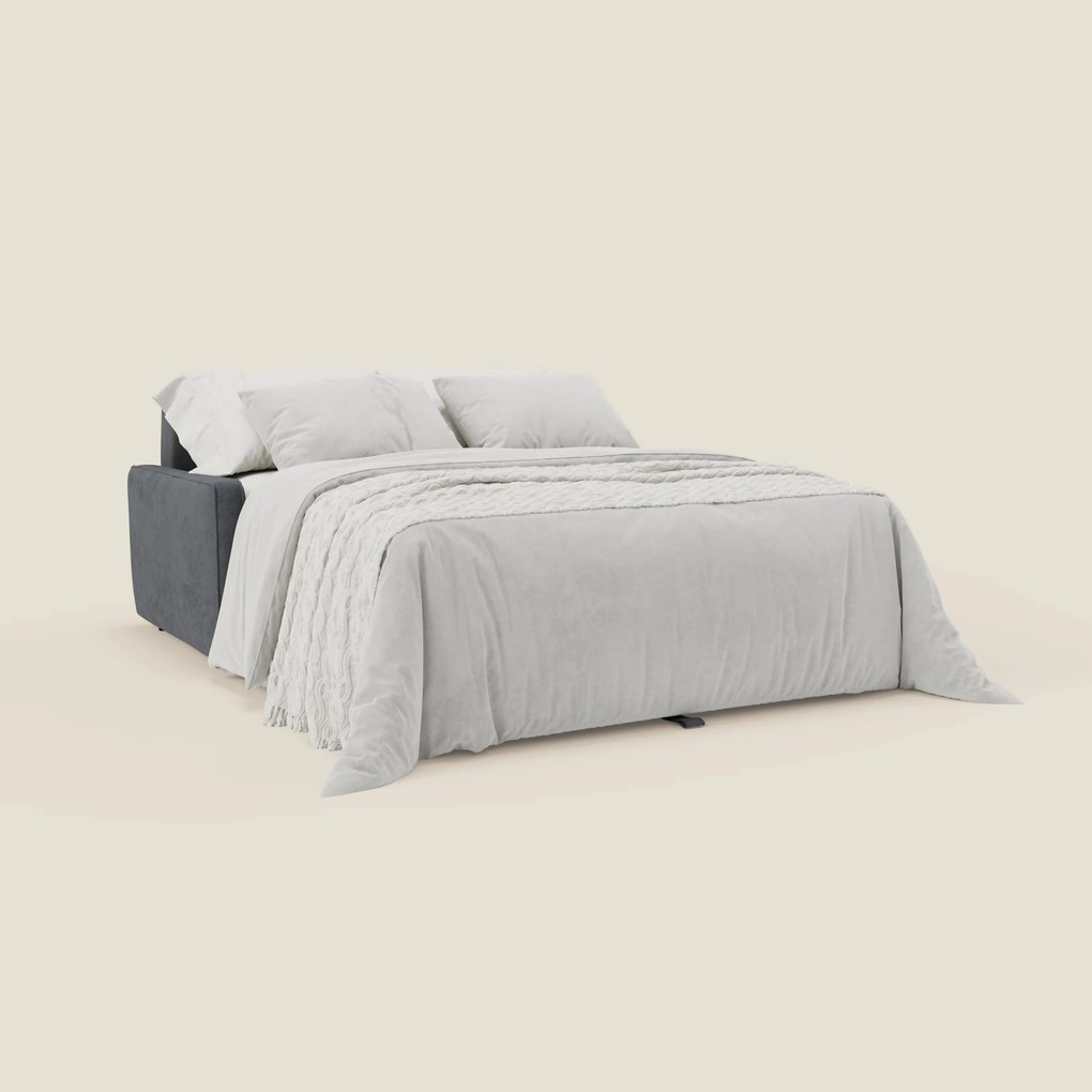 Nivon Divano letto moderno materasso H16 cm con poggiatesta in tessuto impermeabile T25 antracite