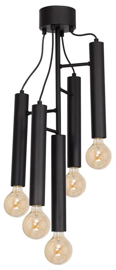 Lampadario a sospensione con supporto rigido BISSA 5xE27/60W/230V