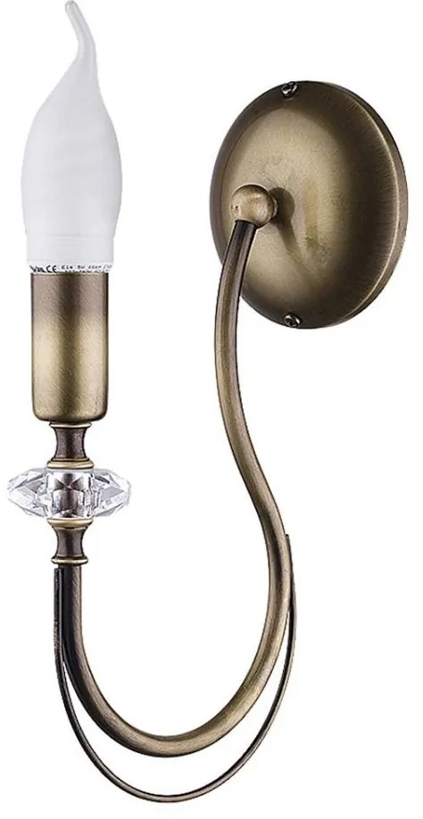 Jupiter 1613 - Applique MELODY 1xE14/40W/230V ottone patina