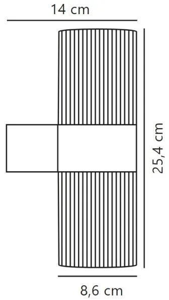 Nordlux - Applique da esterno KYKLOP 2xGU10/25W/230V IP54 nero