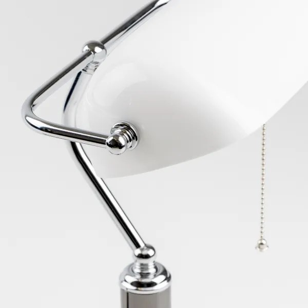 Brilagi - Lampada da scrivania BANK OFFICE 1xE27/60W/230V nero/argento/bianco