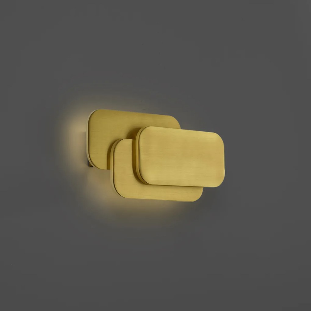 Lampada da parete moderna in ottone con LED integrato dimmerabile a 3 fasi - Dias