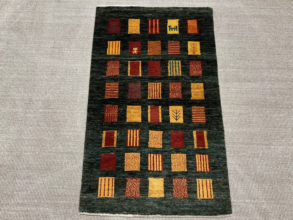 Gabbeh Tappeto persiano 130x70 (Iran) Annodato A Mano