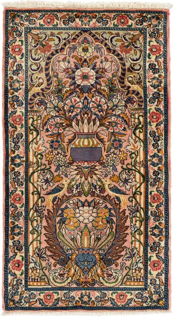 Sarouk Tappeto 70x130 (Iran) Annodato A Mano