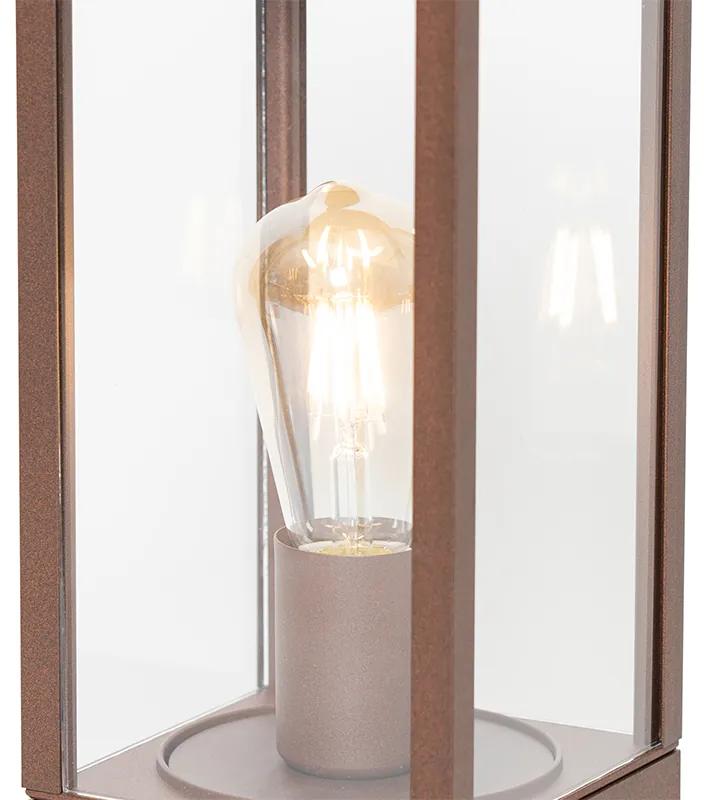 Lampada da esterno industriale in piedi marrone ruggine 40 cm IP44 - Charlois