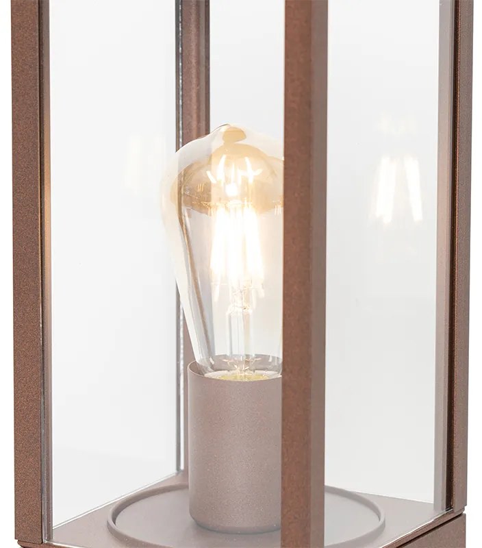 Lampada da terra da esterno industriale ruggine marrone 40 cm IP44 - Charlois