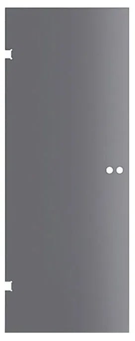 Anta in cristallo a battente Bora Fumè 0.8 mmL 90X H 210 cm, nero