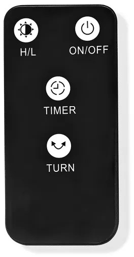 Nedis HTPA21BKW - Elemento riscaldante per esterni SmartLife 600/1200W/230V Wi-Fi Tuya IP24