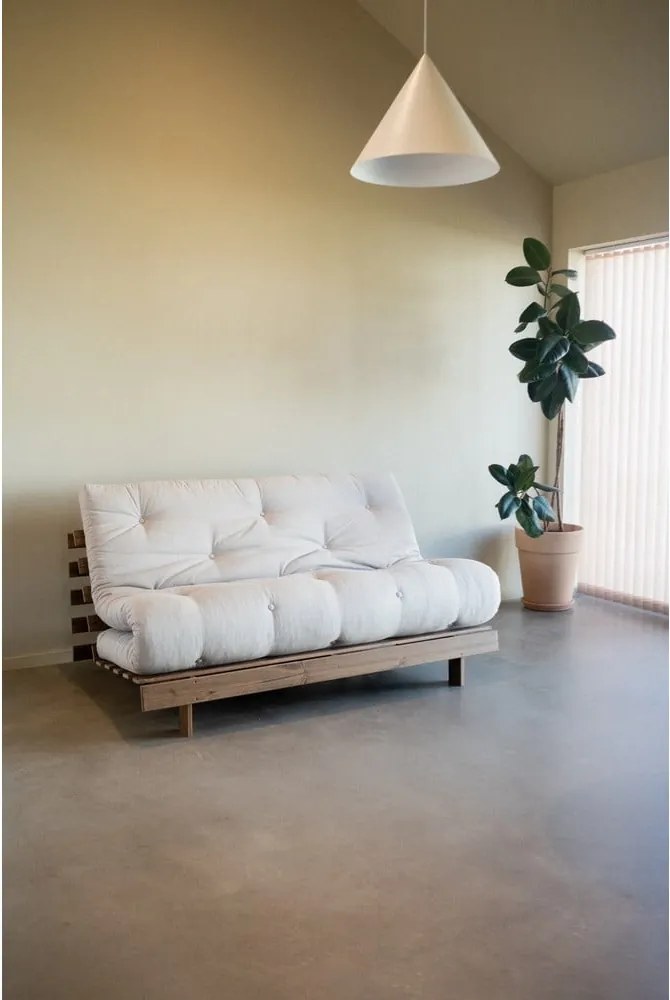 Divano letto bianco/azzurro 160 cm Roots - Karup Design