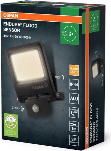 Osram - Proiettore LED con sensore ENDURA LED/30W/230V 3000K IP44