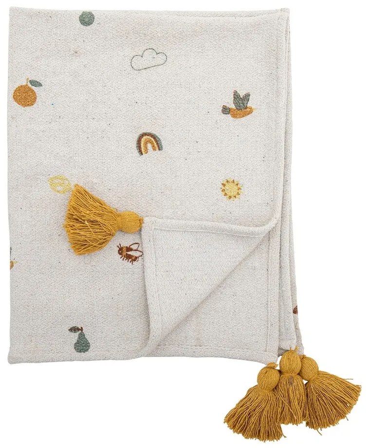 Coperta bianca per neonati 80x100 cm Agnes - Bloomingville Mini