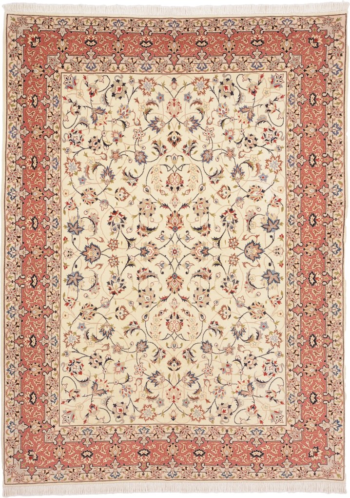 Tabriz Tappeto 200x150 (Iran) Annodato A Mano