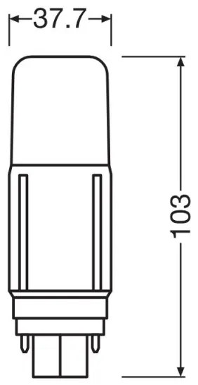 Lampadina LED G24d/5,5W/230V 3000K - Osram