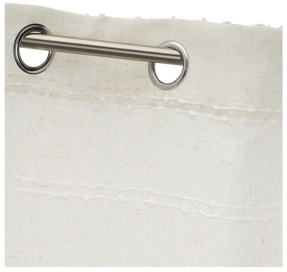 Tenda bianca/beige in misto lino 140x260 cm Nodes – Casa Selección