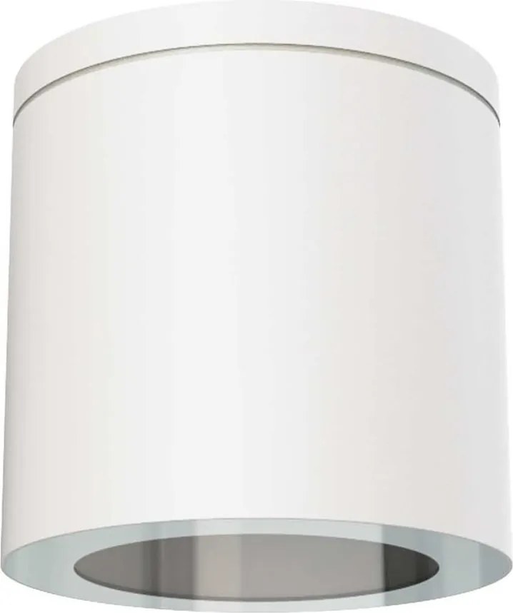Applique da soffitto IP54 GU10 in Alluminio e Vetro - Bianca