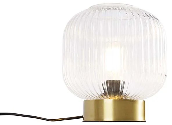 Lampada da tavolo Art Déco in ottone - Karel