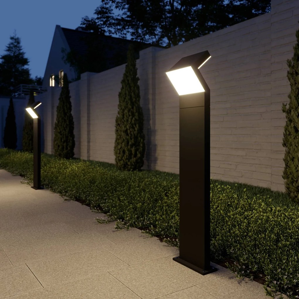 Arcchio Havin lampione LED, grigio scuro