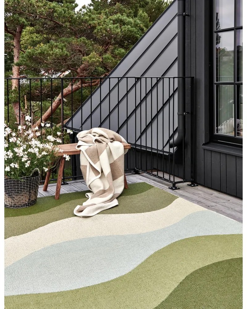 Passatoia da interno/esterno verde 70x300 cm Urvi Woods – Pappelina