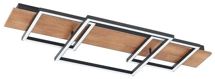 Chariska LED Plafoniera L95 Wood/Black - Lucande