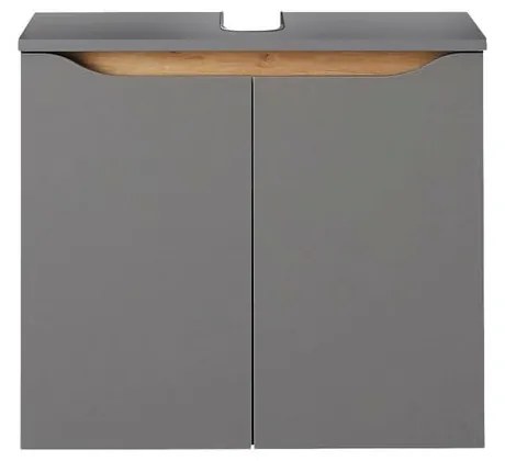 Mobile sospeso grigio sotto il lavabo 60x53 cm Set 357 - Pelipal