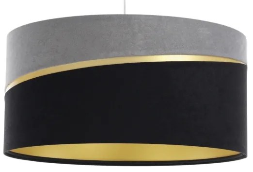 Lampadario a sospensione con filo SWING 1xE27/60W/230V nero/grigio/oro