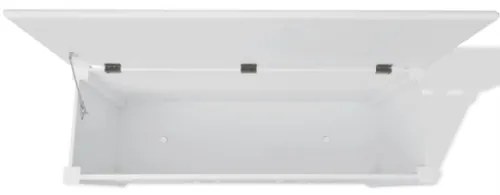 Cassapanca in Stile Barocco MDF Bianca