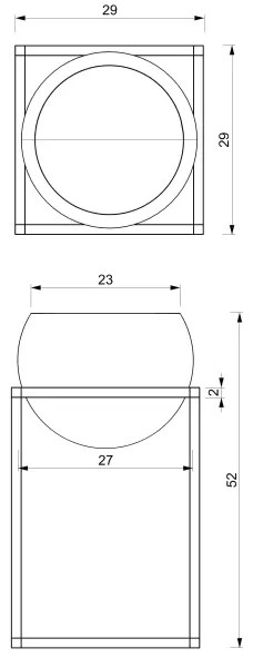 Vaso per fiori in metallo 51,3x29 cm nero