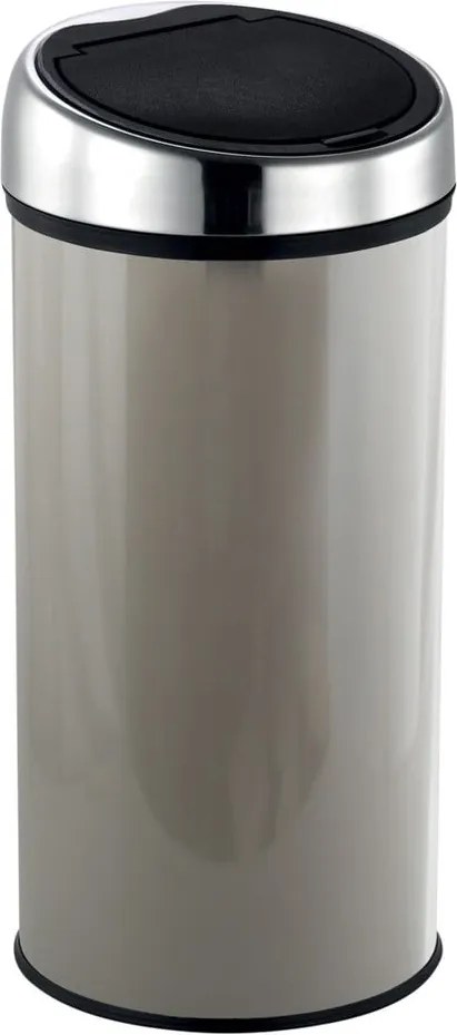Cestino per la spazzatura grigio tortora in acciaio touch 30 l – MSV