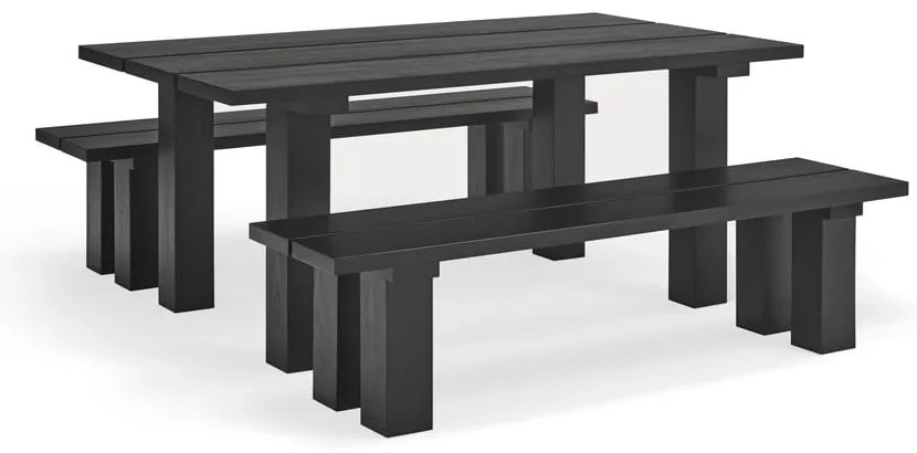 Tavolo da pranzo con piano in legno di pino 100x180 cm Banda - Teulat