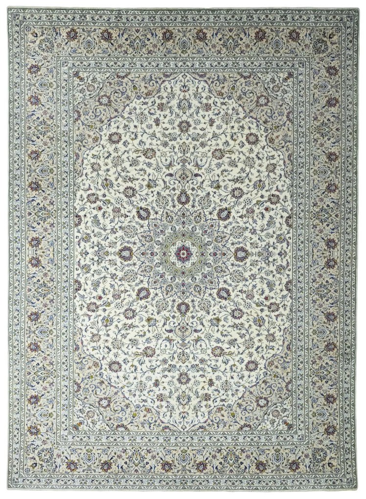 Kashan Tappeto persiano 290 x 400 Beige (Iran) Annodato A Mano