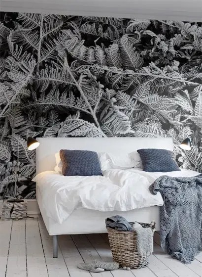 Rebel Walls Carta da parati panoramica Frost Leaf