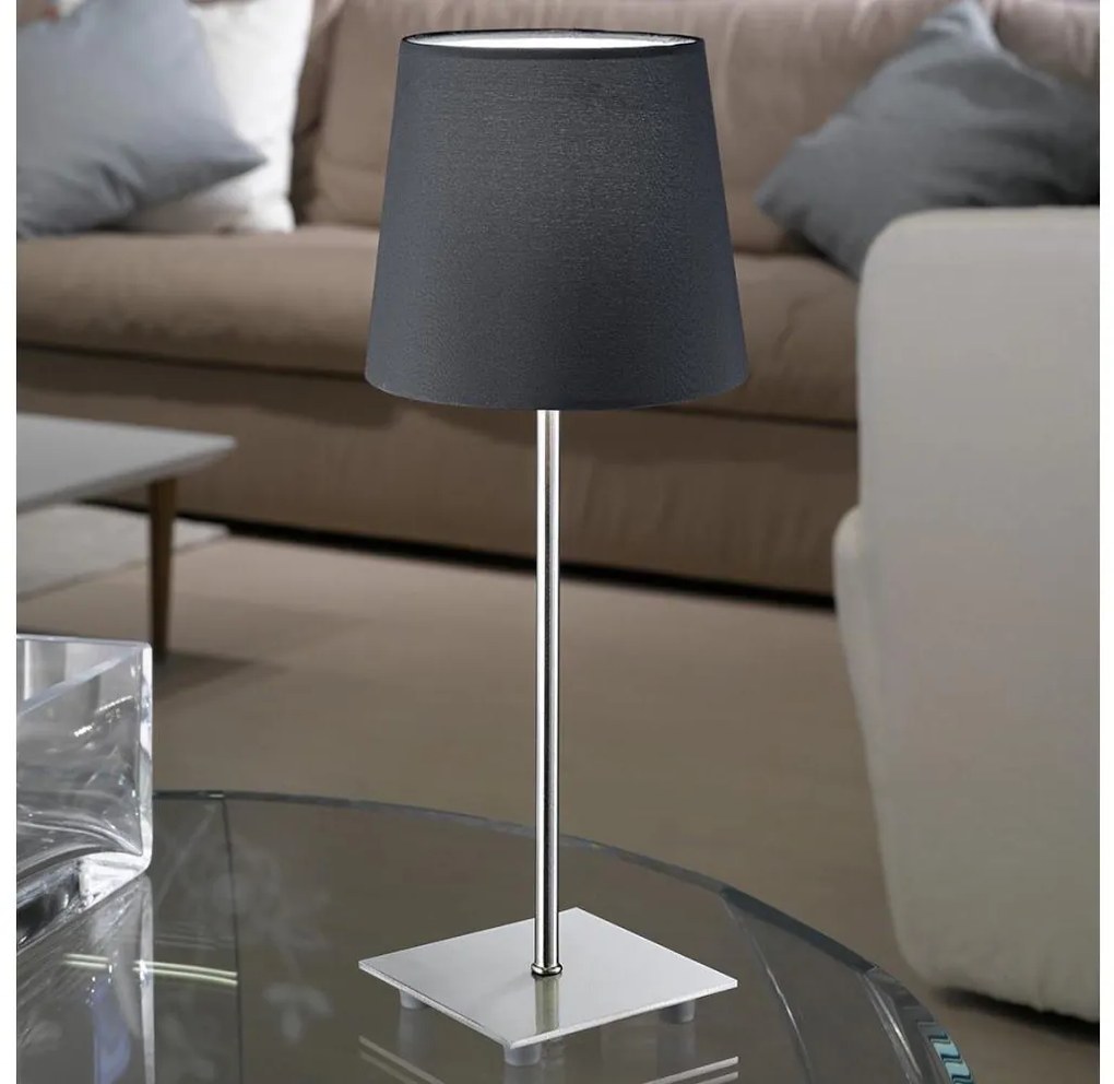 Eglo 54906 - Lampada da tavolo LED 1xE14/6W/230V grigio/cromo