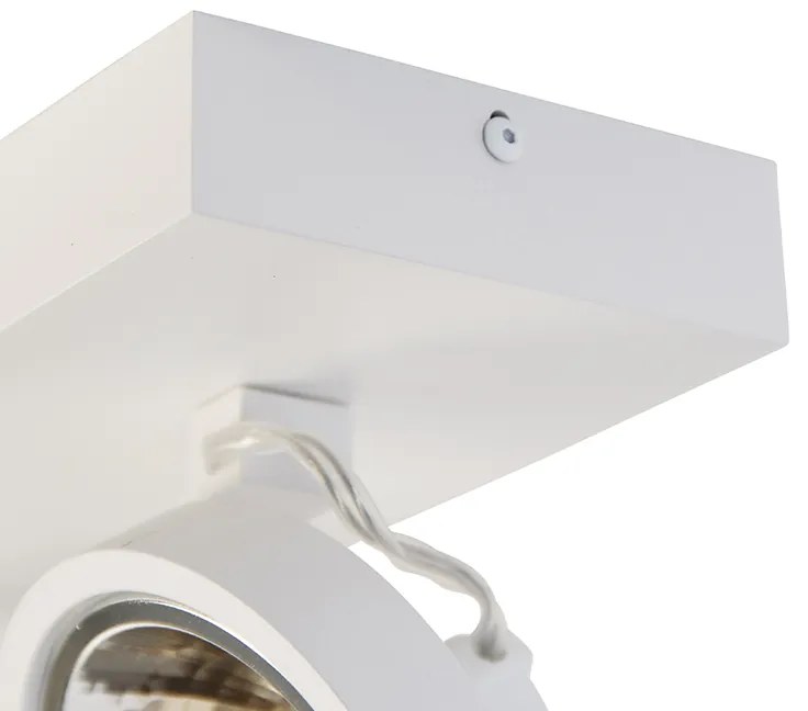 Faretto di design bianco orientabile 2 luci - Go