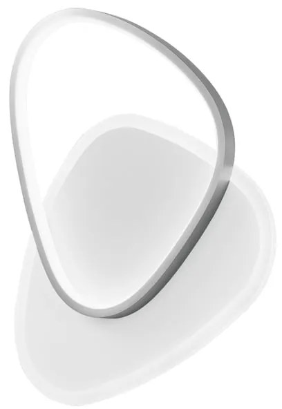 Plafoniera LED Ayrton Ø 42 cm argento IP20, 4600 lumen LUCE AMBIENTE DESIGN