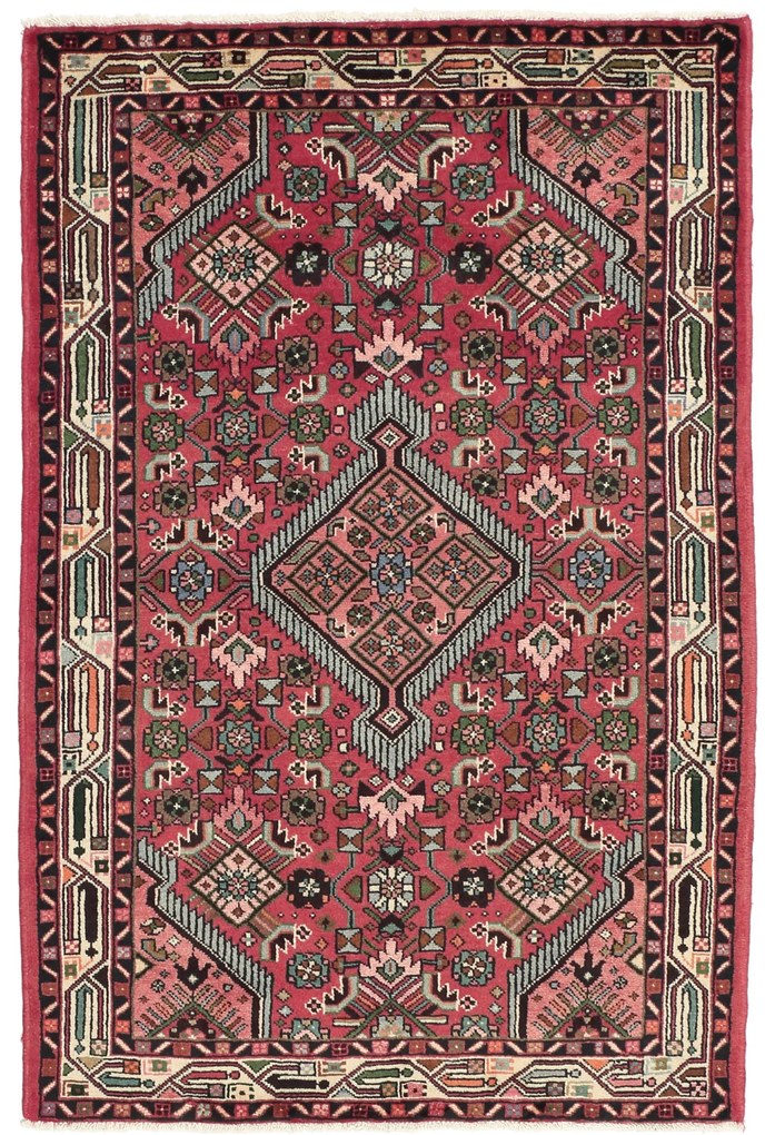 Hamedan Tappeto persiano 160x110 Rosso (Iran) Annodato A Mano