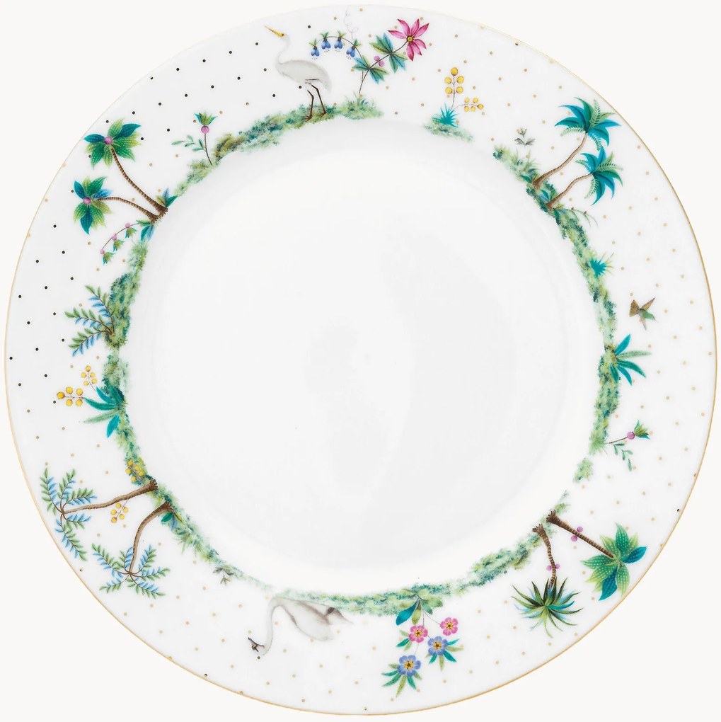 Set di 6 piatti da colazione in porcellana Jolie Dots