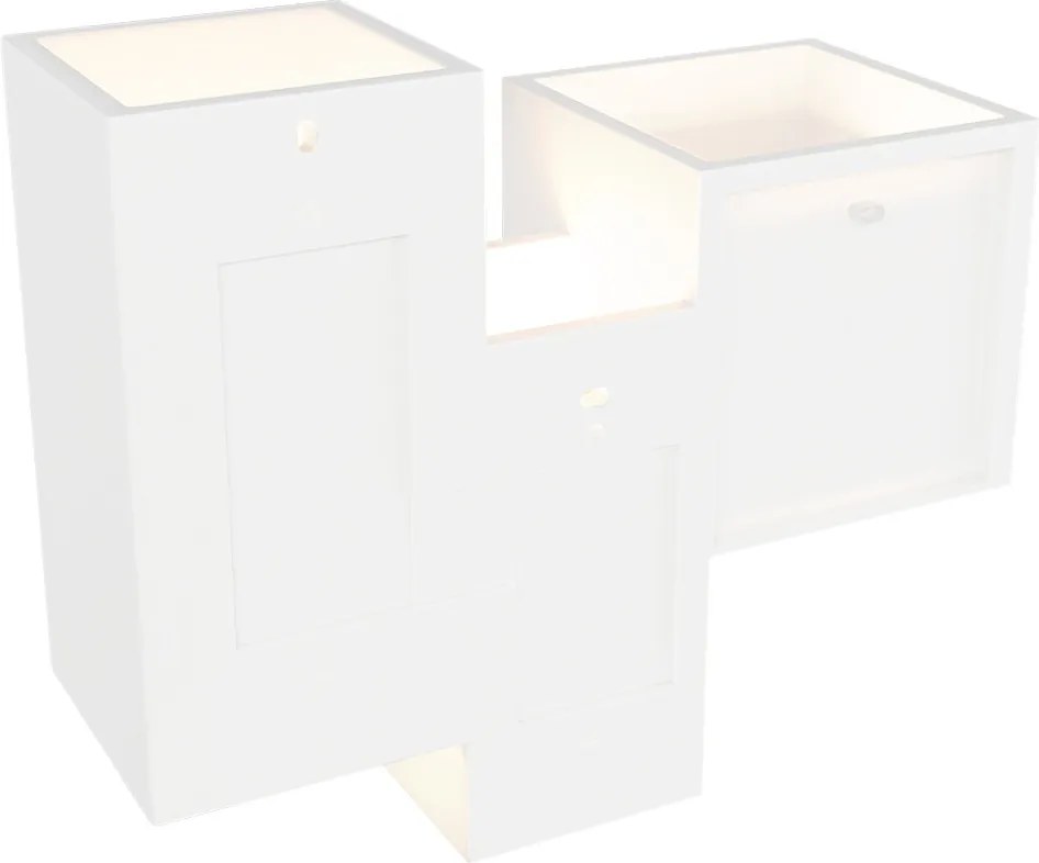 Applique da Parete 4xG9 PARALLEL 4 in Gesso Pitturabile