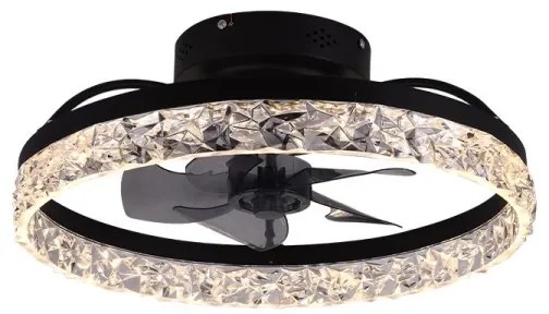 LED Plafoniera dimmerabile con ventilatore LED/35W/230V 3000-6500K black+RC