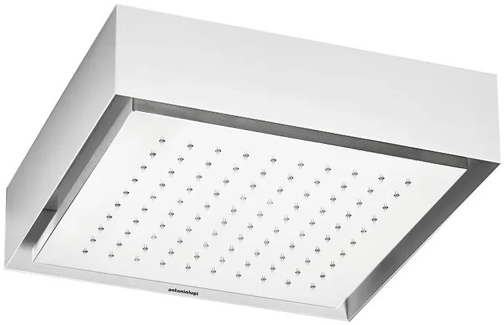 Antonio Lupi Design fuorimeteo fms10 Soffione A Soffitto Cm 35x35 H 9 Finitura Bianco