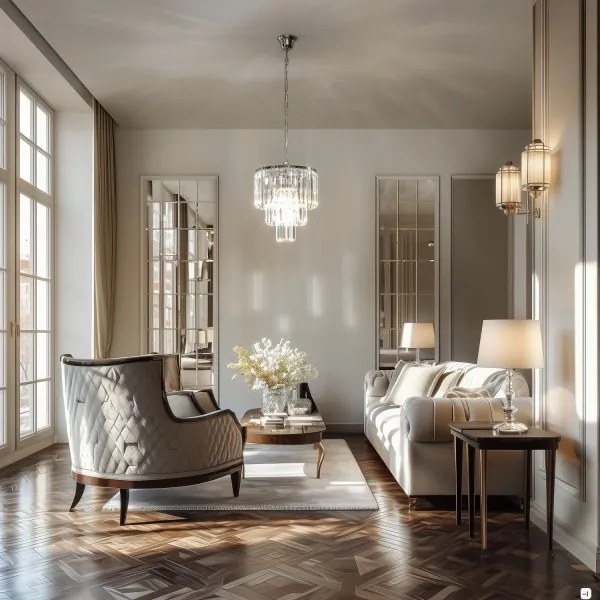 Brilagi - LED Lampadario di cristallo a sospensione con catena MOZART 4xE14/40W/230V cromo lucido