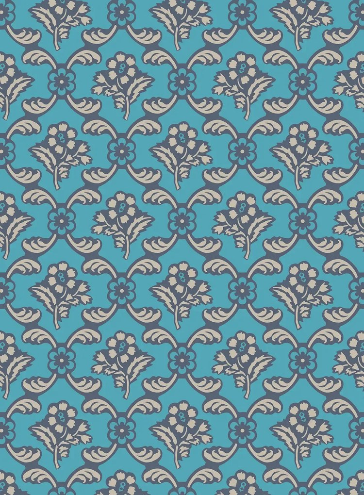 Farrow & Ball Tapete Barace - Wine Dark/ Lobster