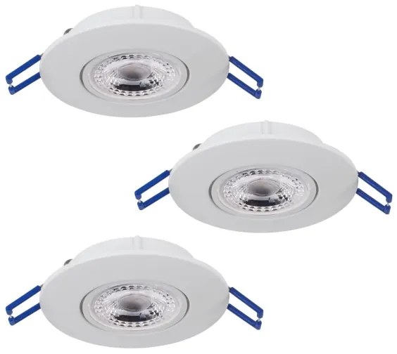 Eglo 75763 - SET 3x Lampada LED da incasso ZUJAR LED/3,4W/230V bianco